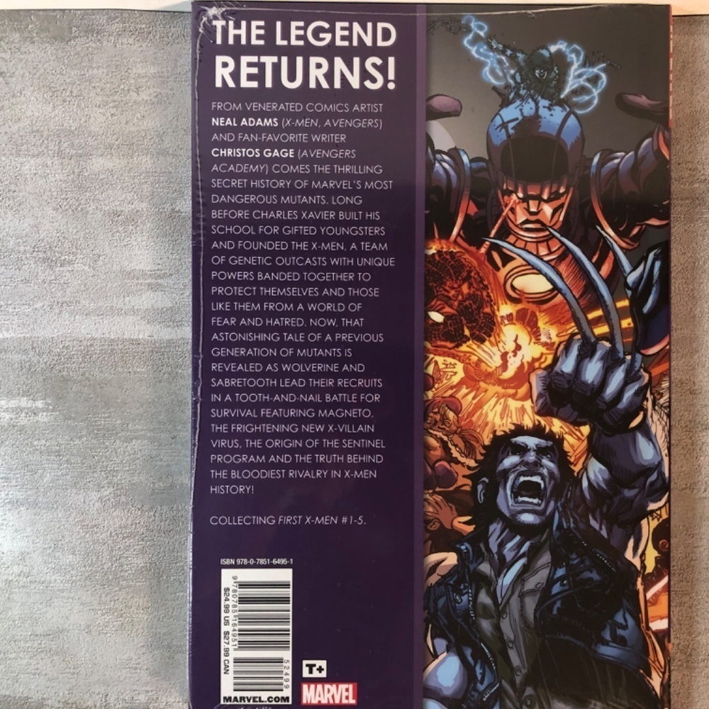 New SealedFirst X-Men 2013 Hardcover) Neil Adams Marvel HC DJ Wolverine Stan Lee - Picture 5 of 6